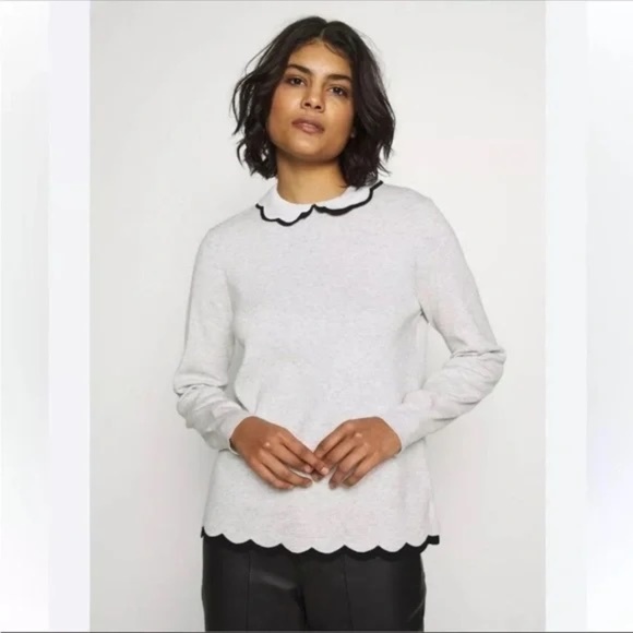 Ted Baker Lheo Scallop Detail Cashmere Blend Sweater TB 5 - Picture 1 of 6